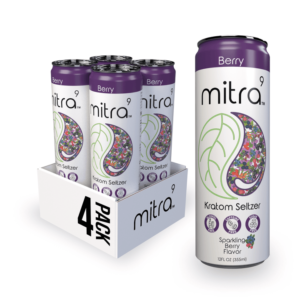 4x Berry Mitra9 Kratom Seltzer Drink | 45mg Mitragynine