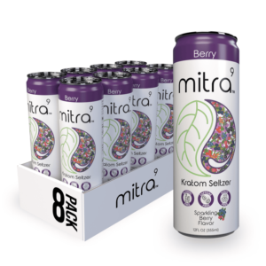 8x Berry Mitra9 Kratom Seltzer Drink | 45mg Mitragynine