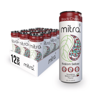 12 Black Cherry Mitra9 Kratom Seltzer Drink | 45mg Mitragynine