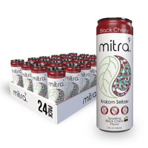 24 Black Cherry Mitra9 Kratom Seltzer Drink | 45mg Mitragynine