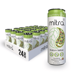 24 Raspberry Lime Mitra9 Kratom Seltzer Drink | 45mg Mitragynine