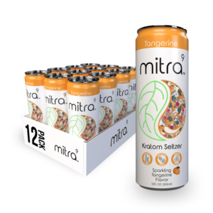 12 Tangerine Mitra9 Kratom Seltzer Drink | 45mg Mitragynine