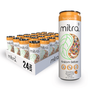 24 Tangerine Mitra9 Kratom Seltzer Drink | 45mg Mitragynine