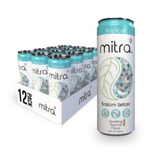 12 Tropical Flavor Mitra9 Kratom Seltzer Drink | 45mg Mitragynine