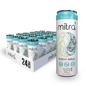 24 Tropical Flavor Mitra9 Kratom Seltzer Drink | 45mg Mitragynine