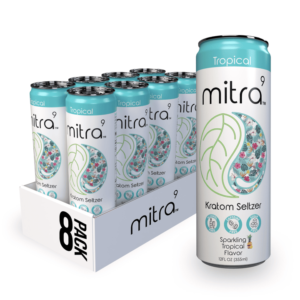 8x Tropical Flavor Mitra9 Kratom Seltzer Drink | 45mg Mitragynine