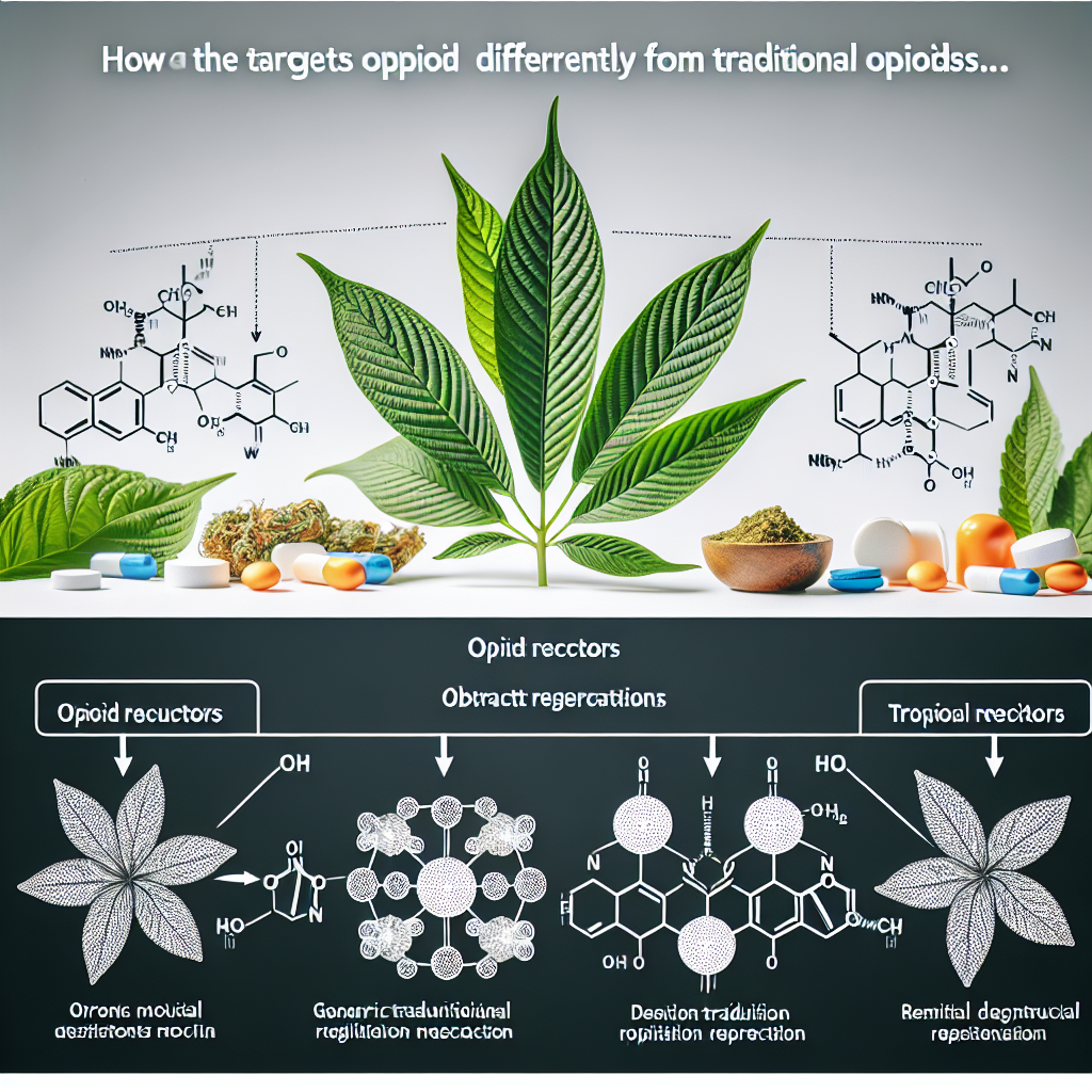 How kratom targets opioid receptors differently from traditional opioids