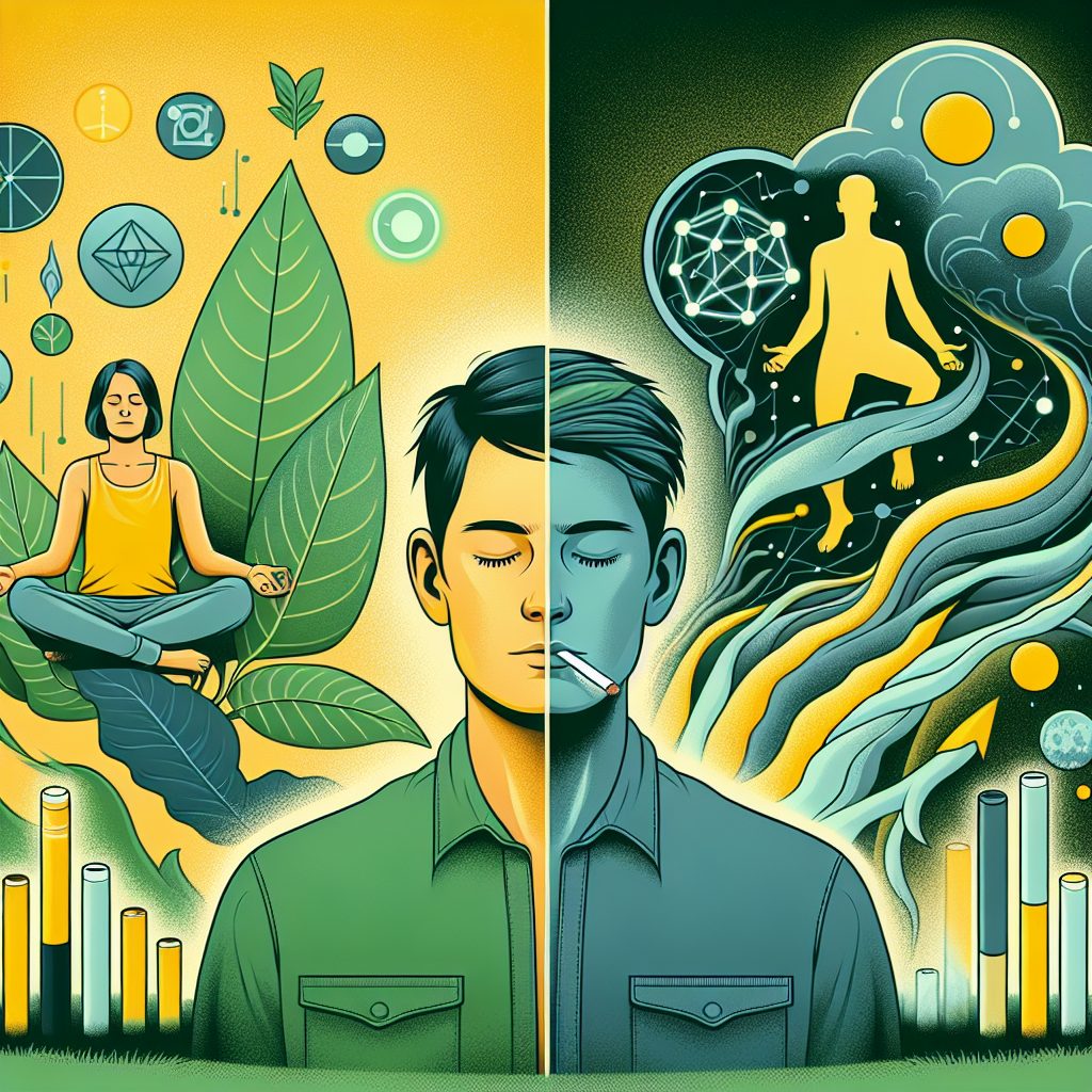 Kratom and nicotine stimulating experiences compared