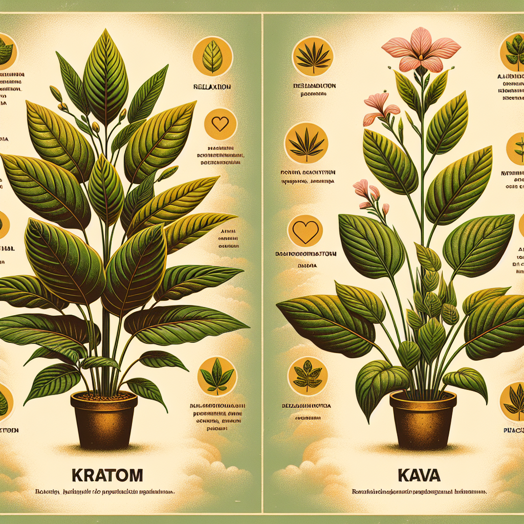 Kratom compared to kava for relaxation and anxiety